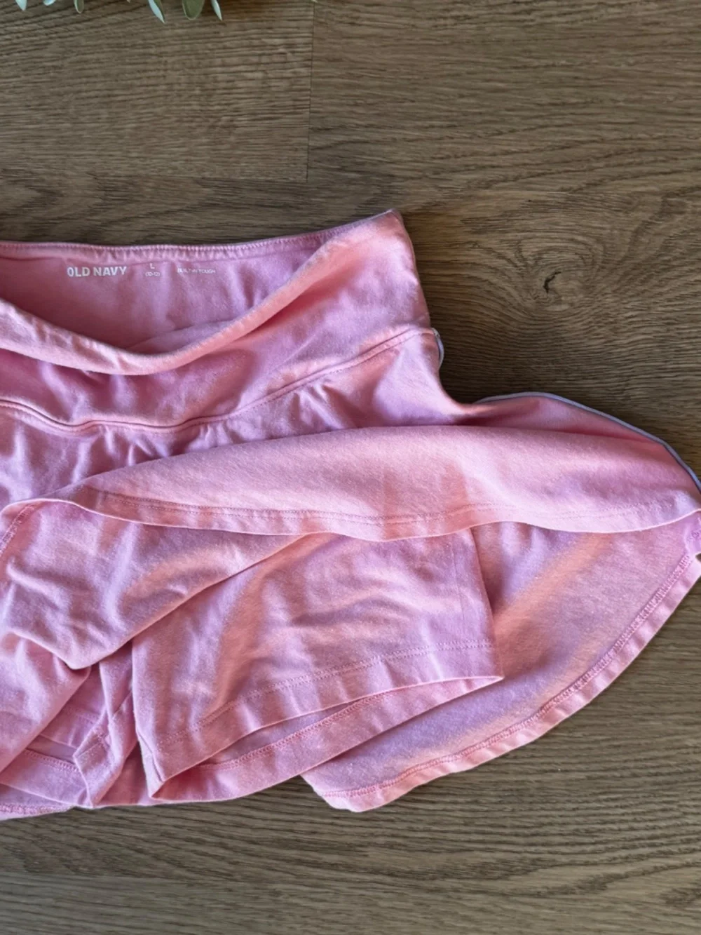 Old Navy Girls Pink Athletic Skort Built-In Shorts Active Tennis Skirt Size L 10